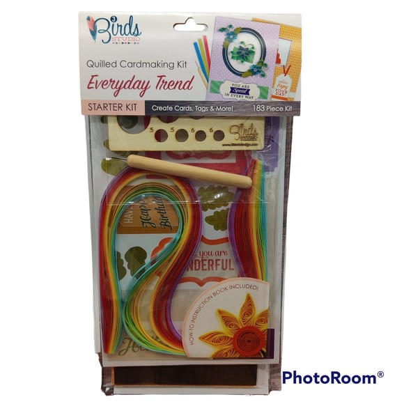 3 Birds Studio Other - 3 Birds Studio Quilled Cardmaking Kit EVERYDAY TREND Quilling Paper NEW 183 Pcs